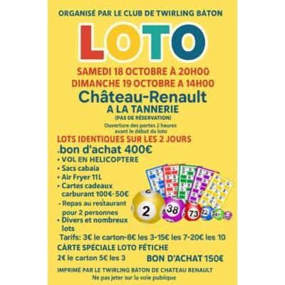 Photo du super loto du twirling bâton de château Renault à Château-Renault