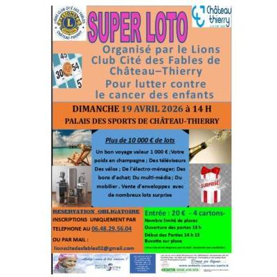 Photo du SUPER LOTO DU LIONS CLUB CITE DES FABLES à Château-Thierry