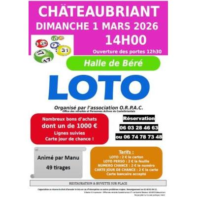 Photo du LOTO  à Châteaubriant