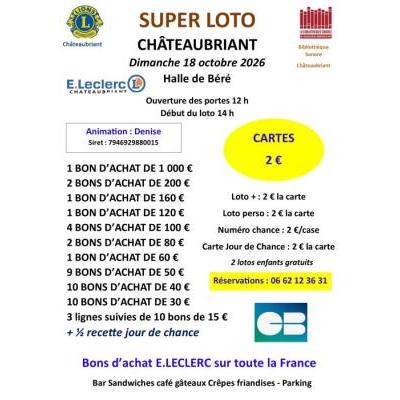 Photo du Super Loto à Châteaubriant