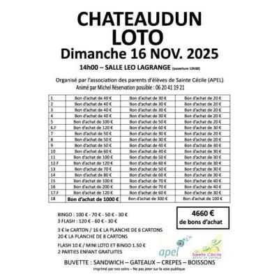 Photo du SUPER LOTO 1000 EUROS  à Châteaudun