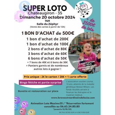 Photo du Super loto organisé par le rêve extraordinaire de Louise à Châteaugiron