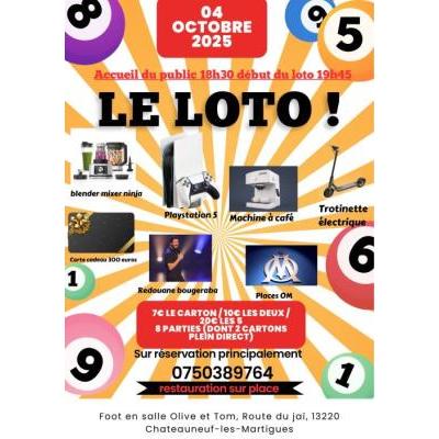 Photo du Le loto du 4 octobre ! à Châteauneuf-les-Martigues