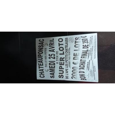 Photo du Super loto de l'APE de Chateauponsac  à Châteauponsac