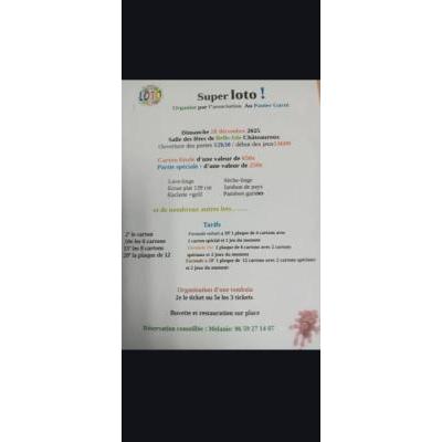 Photo du SUPER LOTO ANIME PAR MELANIE à Châteauroux