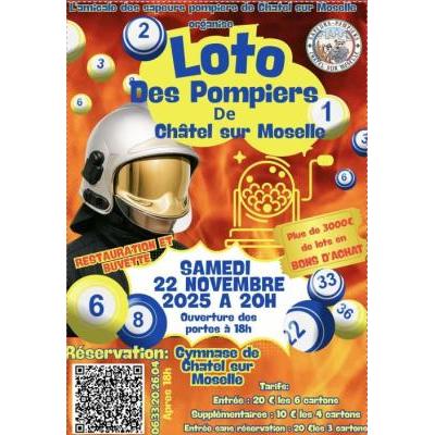 Photo du Super Loto des "sapeurs-pompiers" à Châtel-sur-Moselle