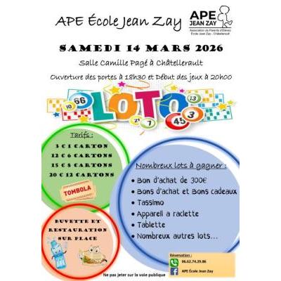 Photo du Loto Ape &Eacute;cole Jean Zay à Châtellerault