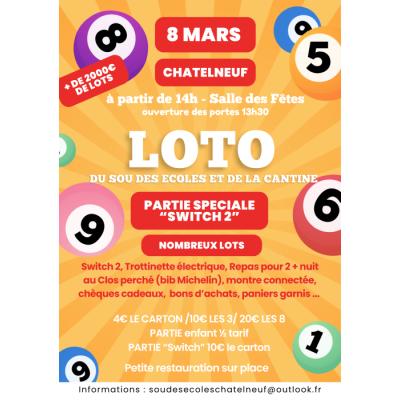 Photo du Loto du Sou des &eacute;coles et de la cantine à Châtelneuf