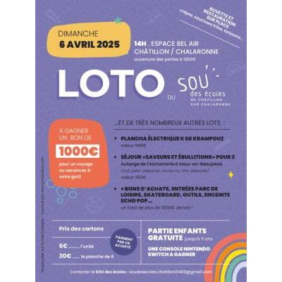 Photo du Loto du Sou des Ecoles Commerson à Châtillon-sur-Chalaronne