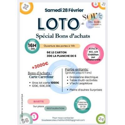 Photo du Grand Loto du Sou des &eacute;coles à Châtillon-sur-Chalaronne