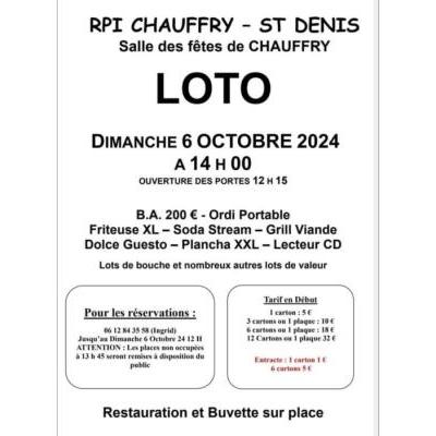 Photo du Loto du RPI Chauffry - St Denis  à Chauffry