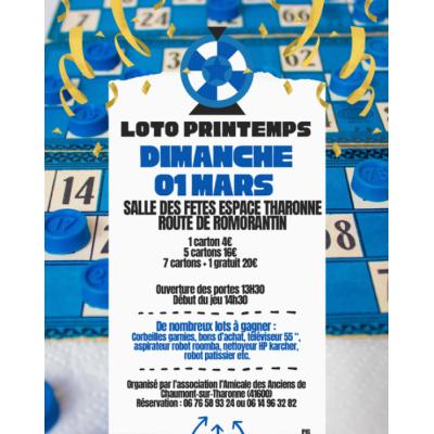 Photo du loto de printemps à Chaumont-sur-Tharonne