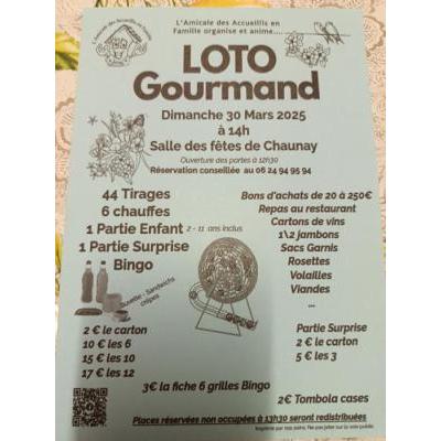 Photo du Loto gourmand 50 tirages  à Chaunay