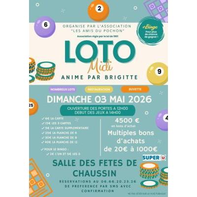 Photo du Loto anim&eacute; par Brigitte à Chaussin