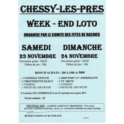 Photo du LOTO DU COMITE DES FETES DE RACINES à Chessy-les-Prés