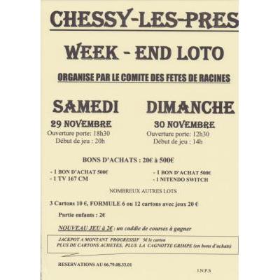 Photo du LOTO DU COMITE DES FETES DE RACINES à Chessy-les-Prés