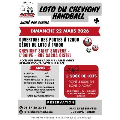 Photo du LOTO DU CHEVIGNY HANDBALL à Chevigny-Saint-Sauveur