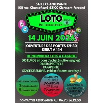 Photo du LOTO de L'association ANIM'ATIX à Clermont-Ferrand