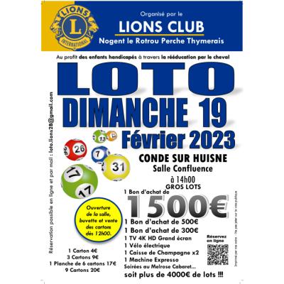 Photo du COMPLET - SUPER LOTO DU LIONS CLUB AU PROFIT DES HANDICAPS à Condé-sur-Huisne