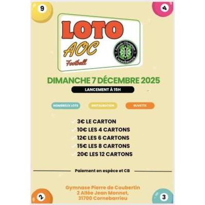 Photo du Loto de l'Amicale Olympique Cornebarrieu football  à Cornebarrieu
