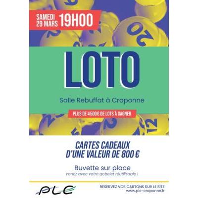 Photo du Grand Loto du PLC à Craponne