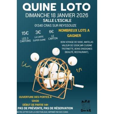 Photo du loto de l'association des parents d'éléves à Cras-sur-Reyssouze