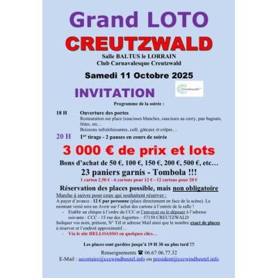 Photo du Grand LOTO à CREUTZWALD à Creutzwald