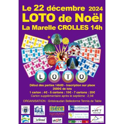 Photo du Loto de Noêl du GBTT à Crolles