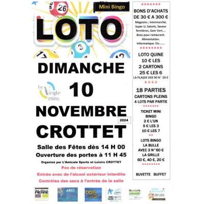 Photo du 25 éme Loto Quine & Mini Bingo à Crottet