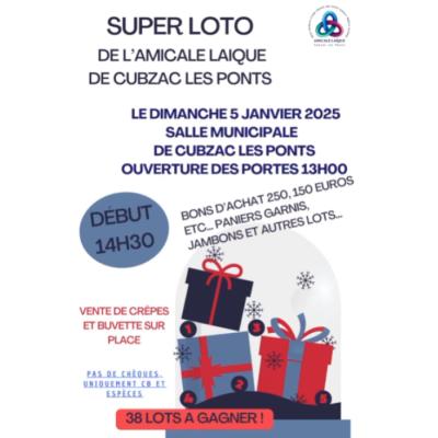 Photo du Super loto annuel de l'Amicale Laïque de Cubzac les Ponts à Cubzac-les-Ponts