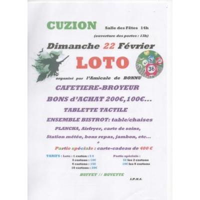 Photo du Loto des Sorci&egrave;res à Cuzion