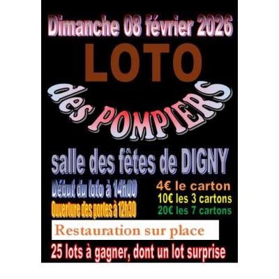 Photo du Loto annuel des Sapeurs Pompiers de Dingy à Digny