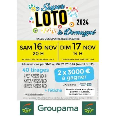 Photo du Super Loto 3000 € à Domagné