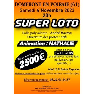 Photo du SUPER LOTO Domfront en Poiraie (61) - Animation Nathalie à Domfront