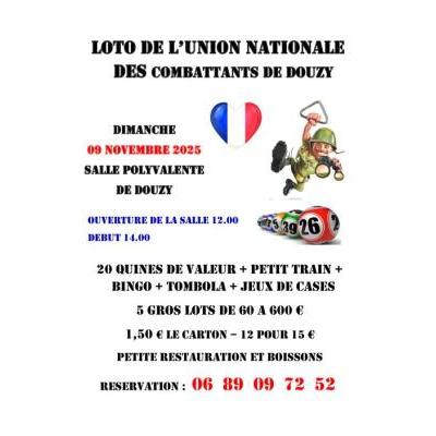 Photo du LOTO de l'Union Nationale des Combattants de Douzy à Douzy