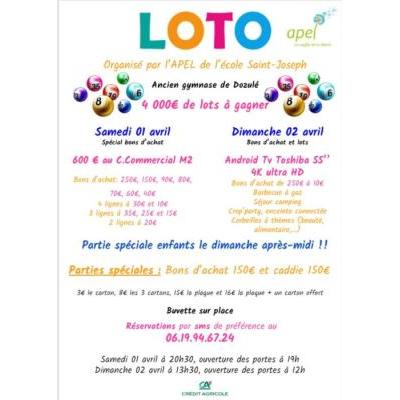Photo du Loto organisé par l'APEL Saint-Joseph à Dozulé