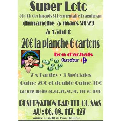 Photo du Super loto avec bon d'achats carrefour  à Draguignan