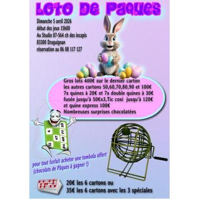 Photo du Super Loto de P&acirc;ques Draguignan au Studio 87  à Draguignan