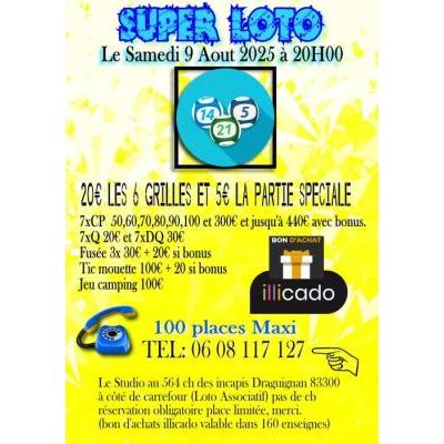 Photo du Super Loto bingo Draguignan incapis à Draguignan