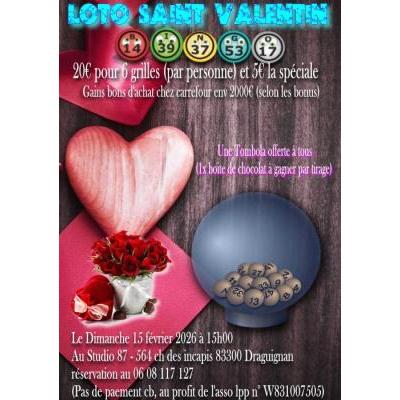 Photo du Super Loto de la st Valentin Draguignan au Studio 87 à Draguignan