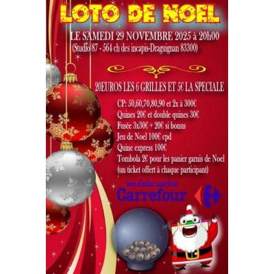 Photo du Super Loto de Noel Draguignan au Studio 87 à Draguignan