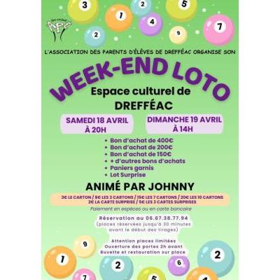 Photo du WEEK END LOTO 18/19 AVRIL à Drefféac