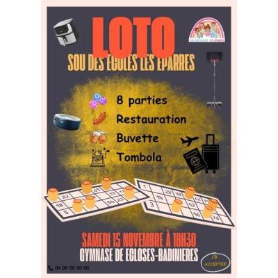 Photo du Grand loto du sou des Ecoles des Eparres à Eclose
