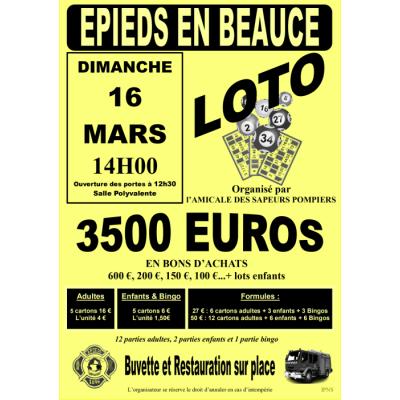 Photo du LOTO DES SAPEURS-POMPIERS EPIEDS-EN-BEAUCE à Épieds-en-Beauce