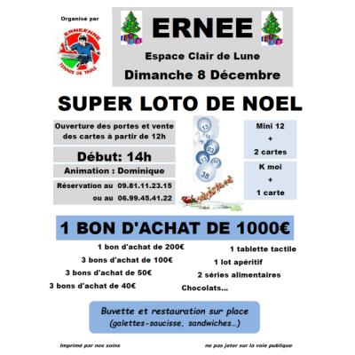 Photo du Super Loto de Noel à Ernée