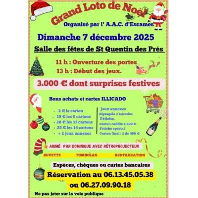 Photo du Grand loto de Noël  à Escames