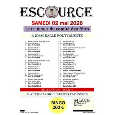 Photo du loto bingo à Escource