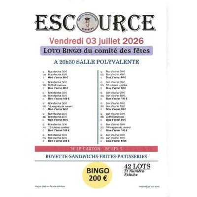 Photo du loto bingo à Escource