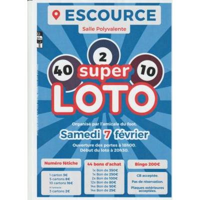 Photo du Super loto de l amicale foot d'Escource 20h30 à Escource