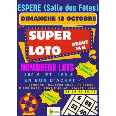 Photo du MÉGA LOTO 1 VOYAGE ET 1 500 € DE LOTS à Espère